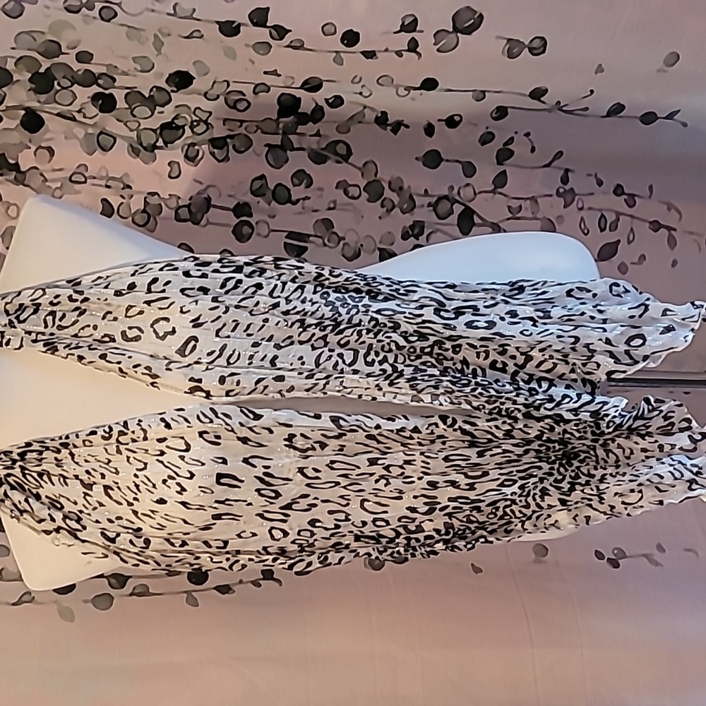 Cheetah print scarf (408)